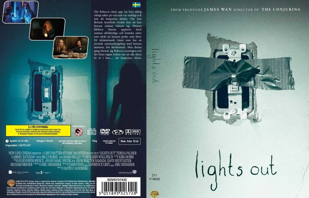 کاور فیلم ترسناک چراغ های خاموش lights out