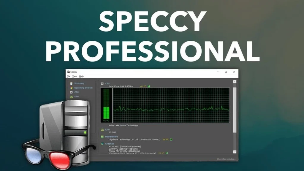 نرم افزار speccy کامپیوتر