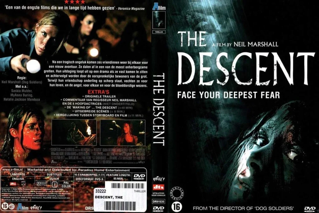 کاور فیلم ترسناک نزول یا the descent