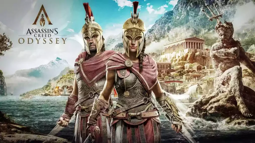 الکسیوس و کاساندرا در بازی اساسینز کرید Assassin's Creed Odyssey (2018)