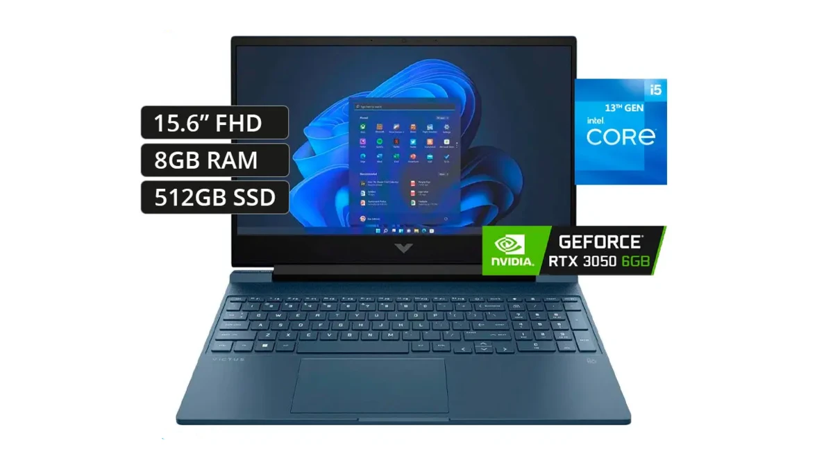 لپ تاپ اچ پی ویکتوس 15 (HP Victus 15-FA1093DX 3 Core i5 13420H 8GB RAM 512 SSD)