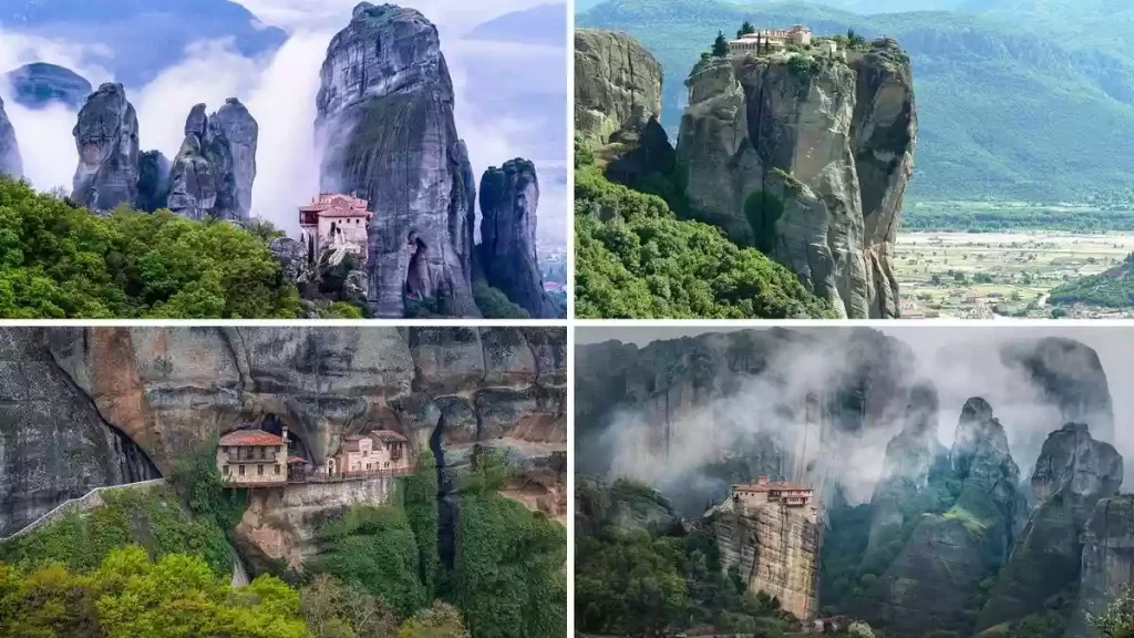 صومعه هایی بر بالای صخره های شهاب سنگی