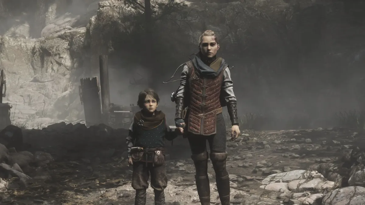 آمیسیا و هیوگو در بازی a plague tale reqiem 2022