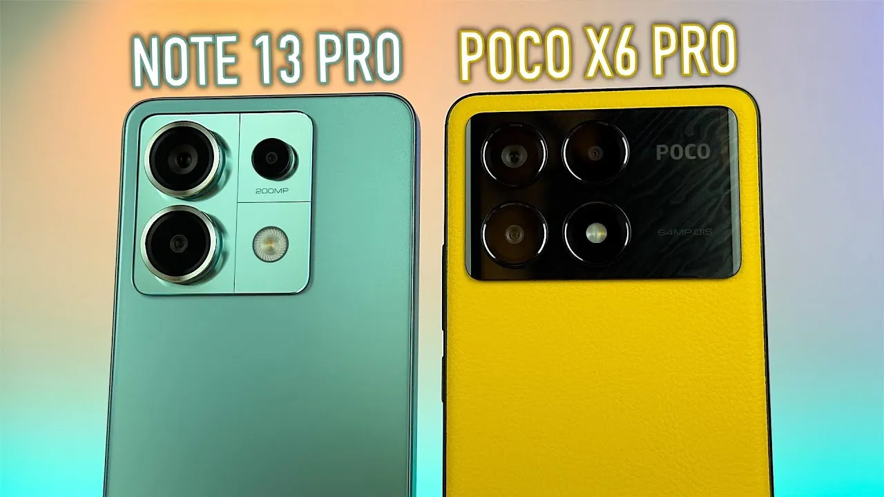 مقایسه گوشی های Xiaomi Redmi Not 13 pro و Xiaomi Poco X6 Pro